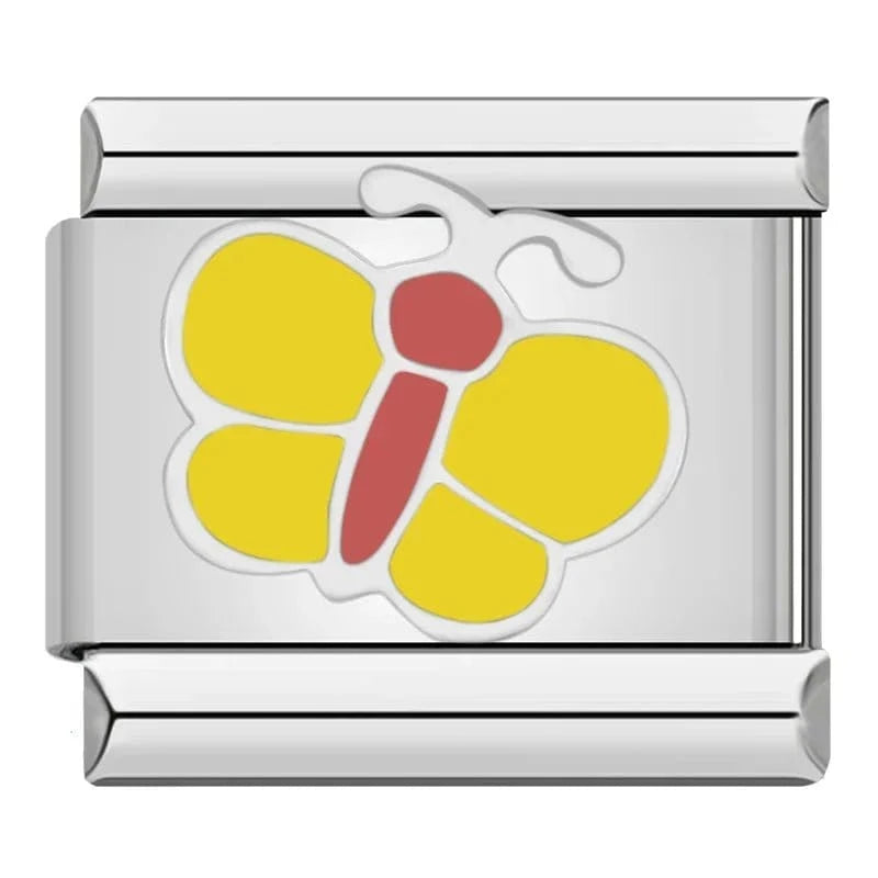 Butterfly Collection - Cacilia Sauer - Italian Charm Bracelet - custom jewelry - vintage jewelry - charms and pendants