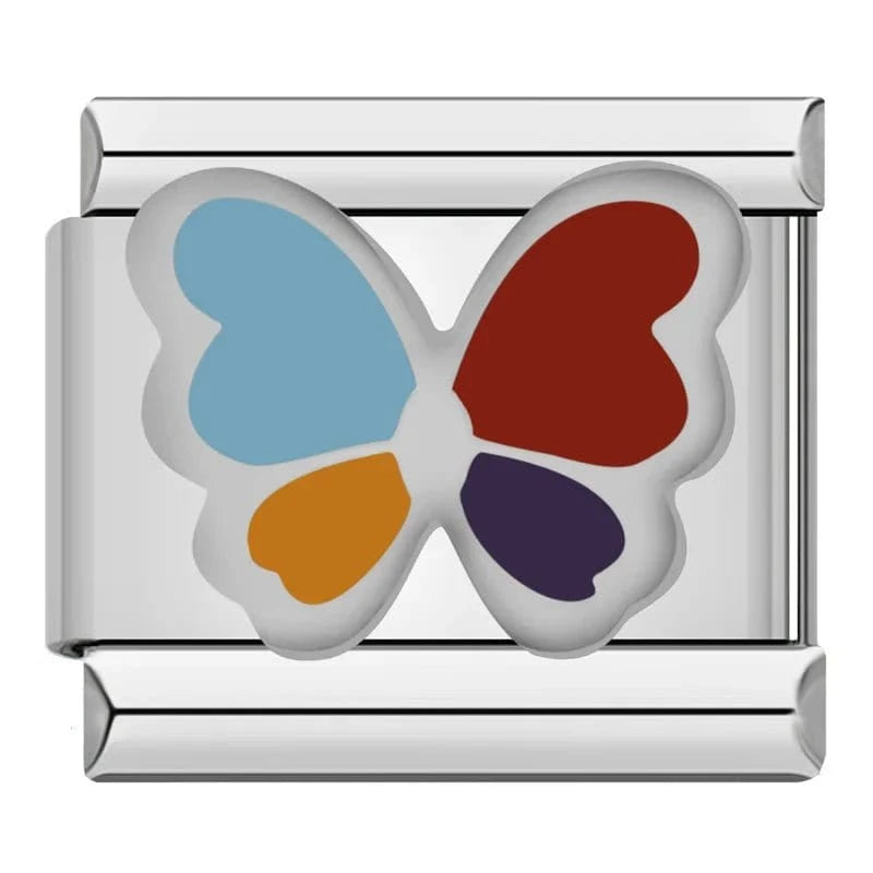 Butterfly Collection - Cacilia Sauer - Italian Charm Bracelet - custom jewelry - vintage jewelry - charms and pendants