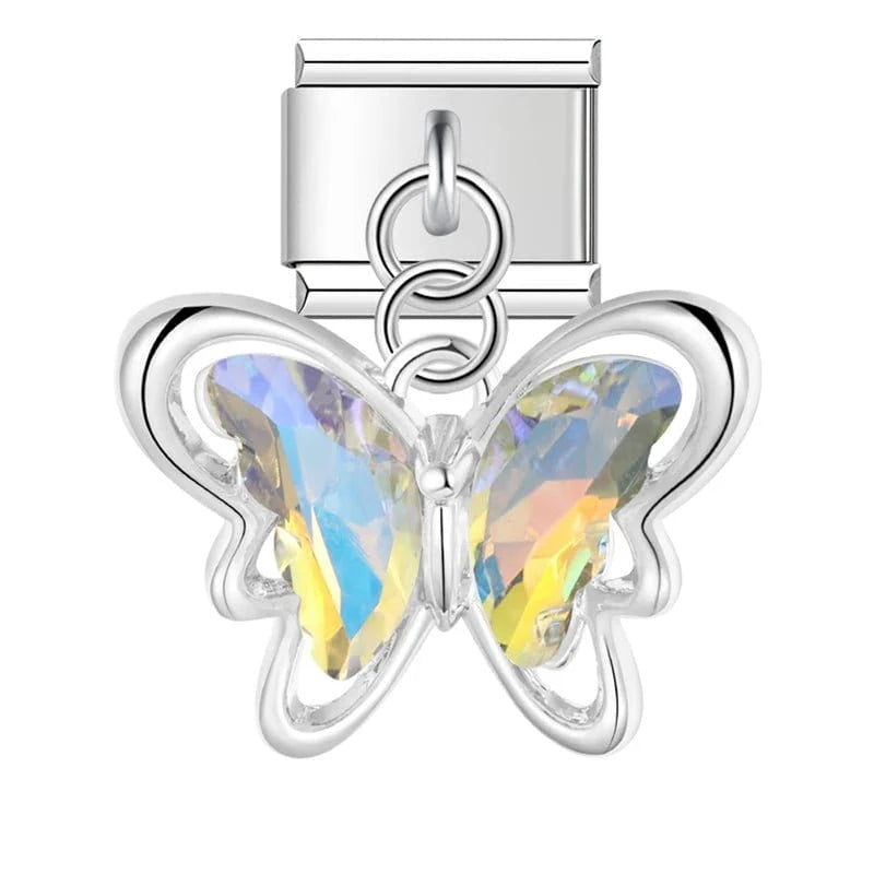 Butterfly Set - Cacilia Sauer - Italian Charm Bracelet - custom jewelry - vintage jewelry - charms and pendants