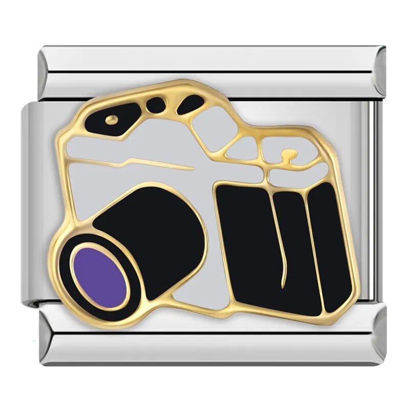 Camera - Cacilia Sauer - Italian Charm Bracelet - custom jewelry - vintage jewelry - charms and pendants