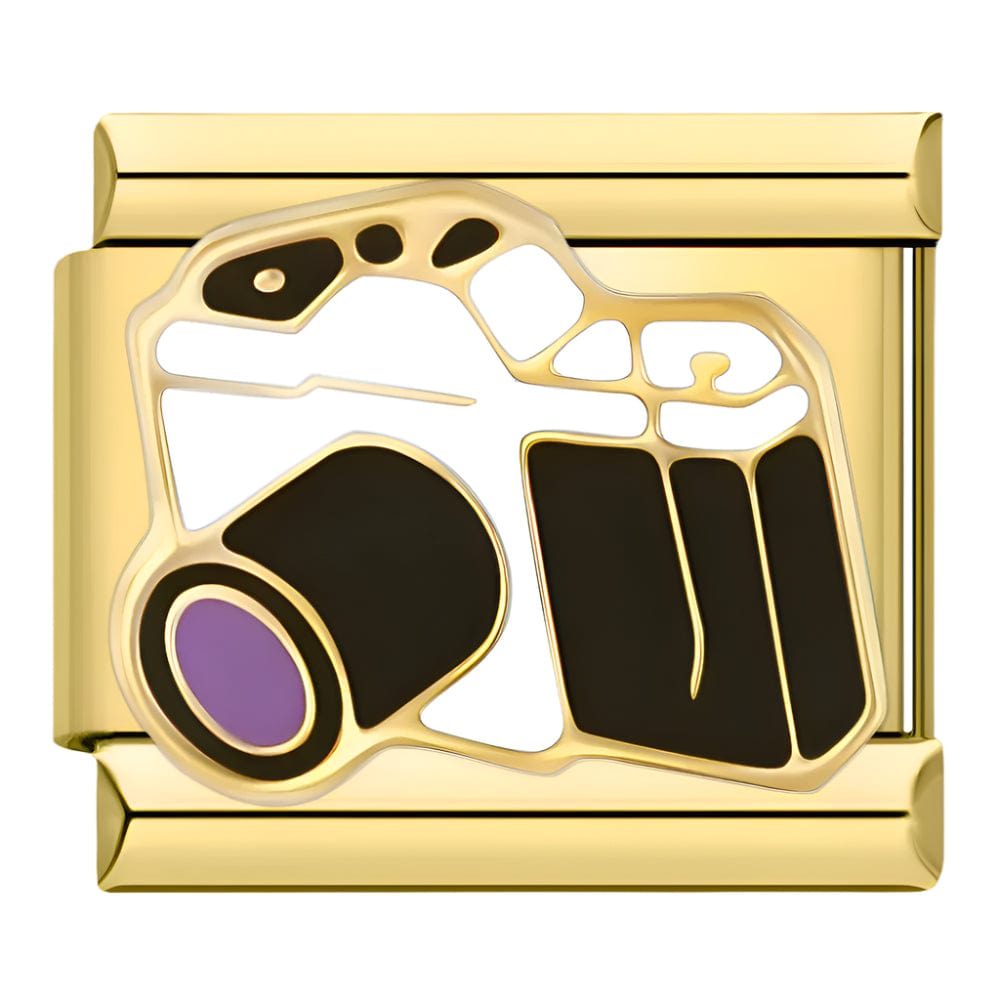 Camera - Cacilia Sauer - Italian Charm Bracelet - custom jewelry - vintage jewelry - charms and pendants