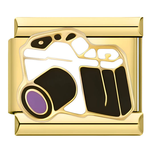 Camera - Cacilia Sauer - Italian Charm Bracelet - custom jewelry - vintage jewelry - charms and pendants