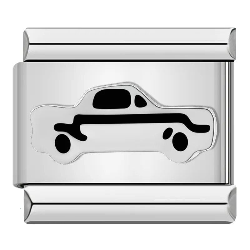 Car - Cacilia Sauer - Italian Charm Bracelet - custom jewelry - vintage jewelry - charms and pendants