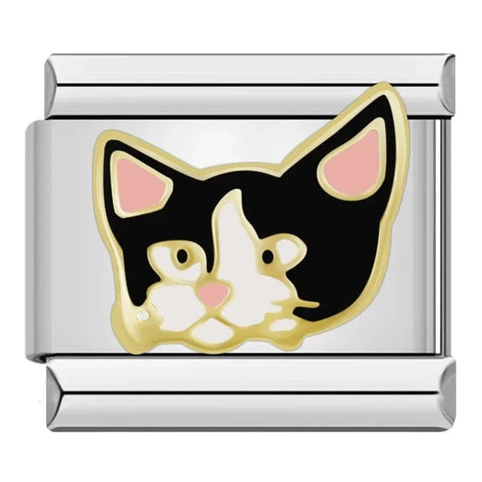 Cat - Cacilia Sauer - Italian Charm Bracelet - custom jewelry - vintage jewelry - charms and pendants