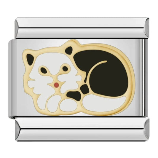 Cat - Cacilia Sauer - Italian Charm Bracelet - custom jewelry - vintage jewelry - charms and pendants