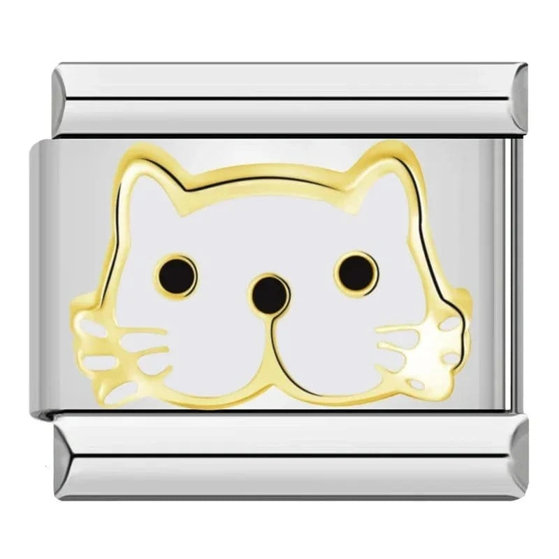 Cat Collection - Cacilia Sauer - Italian Charm Bracelet - custom jewelry - vintage jewelry - charms and pendants