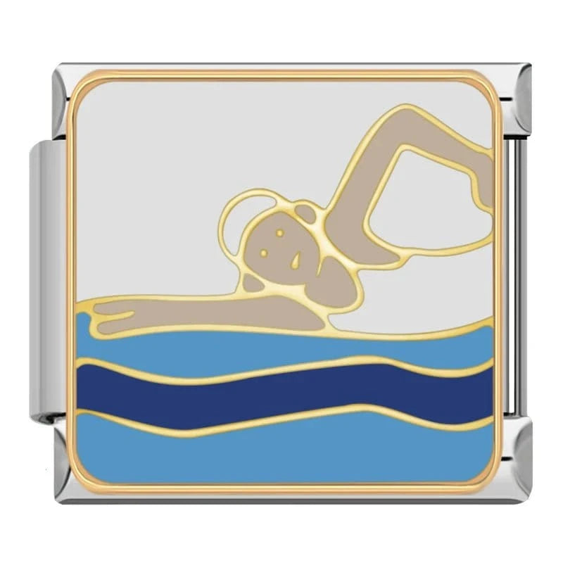 Champion Set - Cacilia Sauer - Italian Charm Bracelet - custom jewelry - vintage jewelry - charms and pendants