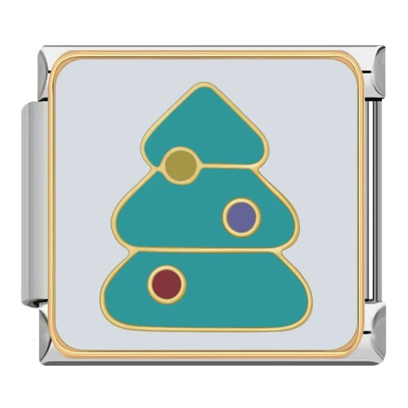 Christmas Tree - Cacilia Sauer - Italian Charm Bracelet - custom jewelry - vintage jewelry - charms and pendants