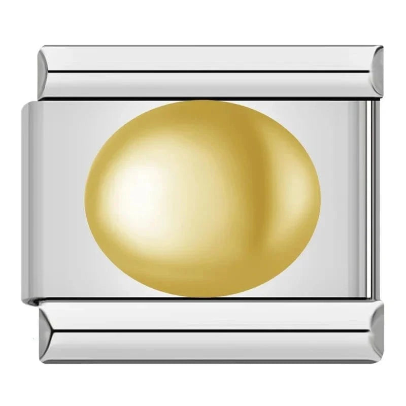 Circle Gold - Cacilia Sauer - Italian Charm Bracelet - custom jewelry - vintage jewelry - charms and pendants