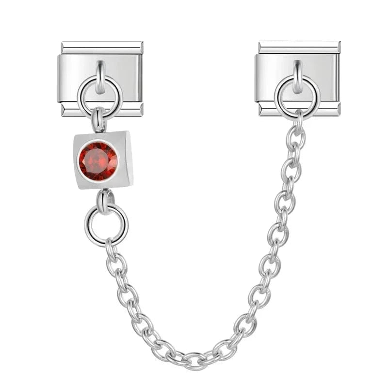 Red Square Crystal Chain
