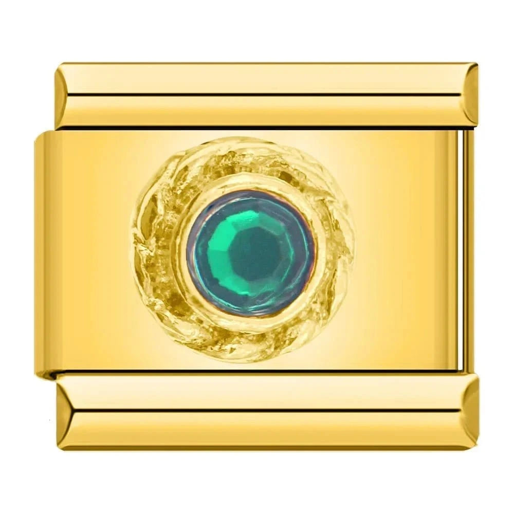 Crystal Set - Cacilia Sauer - Italian Charm Bracelet - custom jewelry - vintage jewelry - charms and pendants