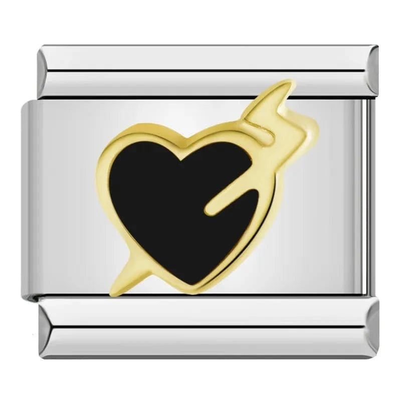 Black Heart with Arrow