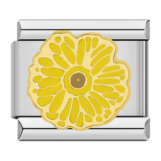 Daisy Flower - Cacilia Sauer - Italian Charm Bracelet - custom jewelry - vintage jewelry - charms and pendants