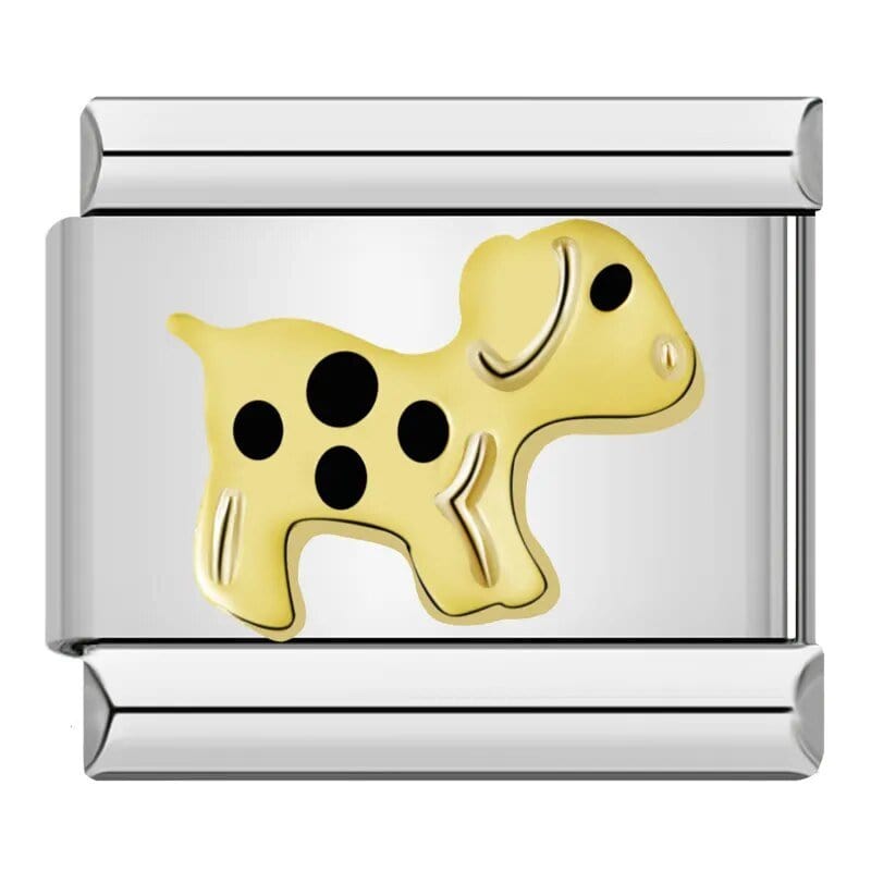 Dalmatian - Cacilia Sauer - Italian Charm Bracelet - custom jewelry - vintage jewelry - charms and pendants