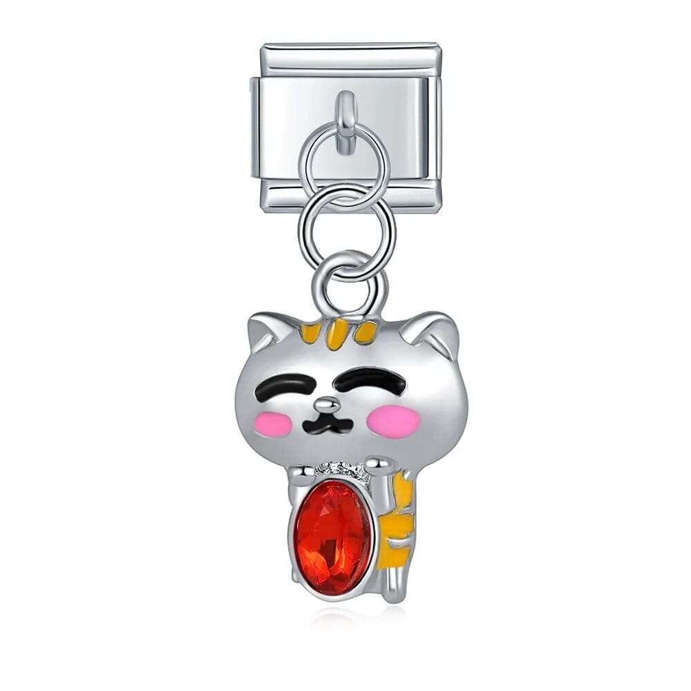 Dangle Animals Charms - Cacilia Sauer - Italian Charm Bracelet - custom jewelry - vintage jewelry - charms and pendants