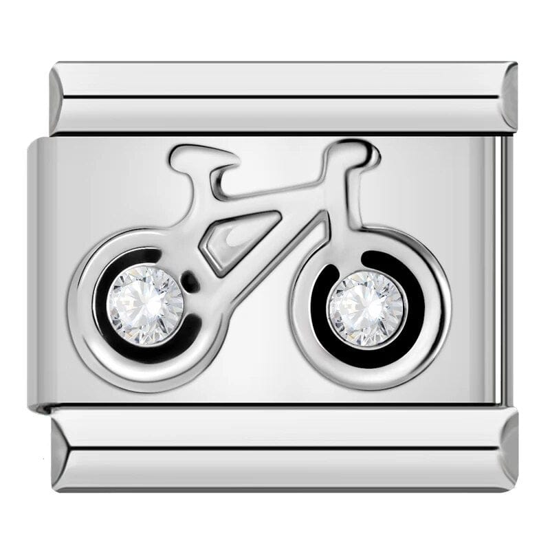 Diamond Bike - Cacilia Sauer - Italian Charm Bracelet - custom jewelry - vintage jewelry - charms and pendants