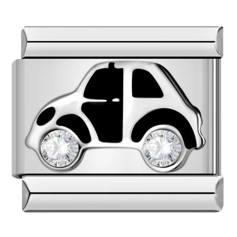 Diamond Car - Cacilia Sauer - Italian Charm Bracelet - custom jewelry - vintage jewelry - charms and pendants