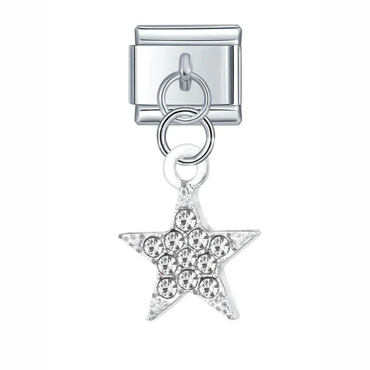 Diamond Star - Cacilia Sauer - Italian Charm Bracelet - custom jewelry - vintage jewelry - charms and pendants