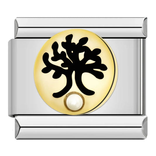 Diamond Tree - Cacilia Sauer - Italian Charm Bracelet - custom jewelry - vintage jewelry - charms and pendants