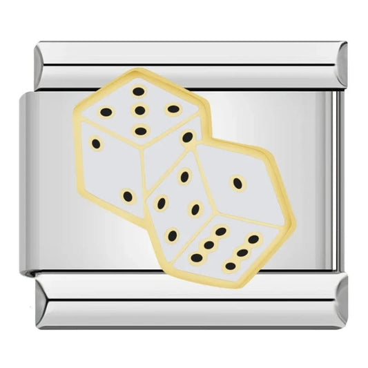 Dice - Cacilia Sauer - Italian Charm Bracelet - custom jewelry - vintage jewelry - charms and pendants