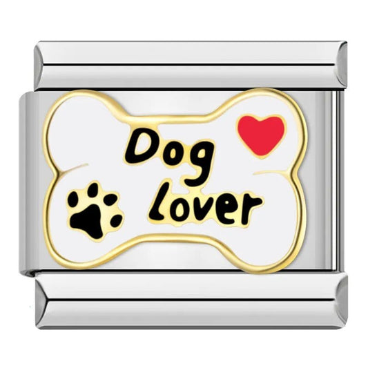 Dog Lover - Cacilia Sauer - Italian Charm Bracelet - custom jewelry - vintage jewelry - charms and pendants