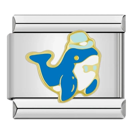 Dolphin - Cacilia Sauer - Italian Charm Bracelet - custom jewelry - vintage jewelry - charms and pendants