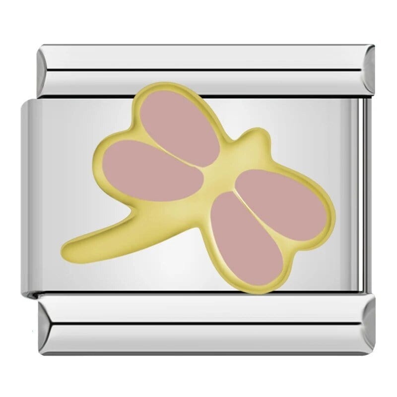 Dragonfly - Cacilia Sauer - Italian Charm Bracelet - custom jewelry - vintage jewelry - charms and pendants