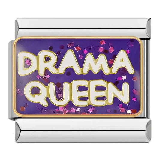 Drama Queen - Cacilia Sauer - Italian Charm Bracelet - custom jewelry - vintage jewelry - charms and pendants