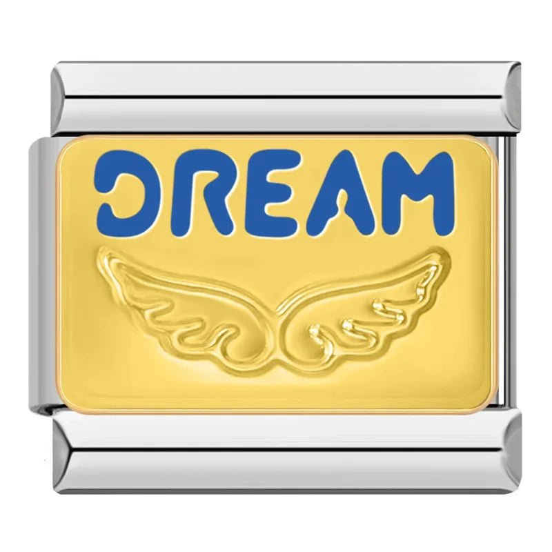 Dream Angel - Cacilia Sauer - Italian Charm Bracelet - custom jewelry - vintage jewelry - charms and pendants