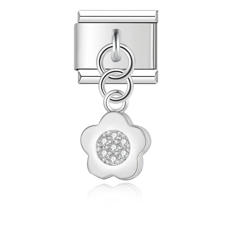 Enchanted Bloom & Whimsy Charms - Cacilia Sauer - Italian Charm Bracelet - custom jewelry - vintage jewelry - charms and pendants