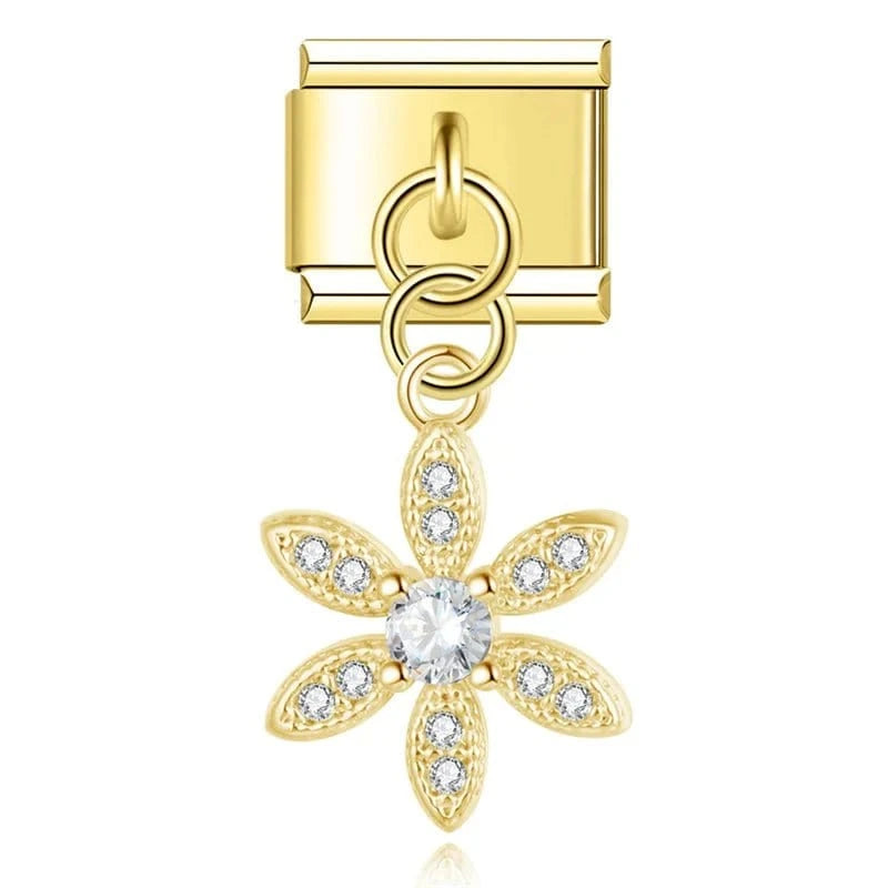 Enchanted Bloom & Whimsy Charms - Cacilia Sauer - Italian Charm Bracelet - custom jewelry - vintage jewelry - charms and pendants