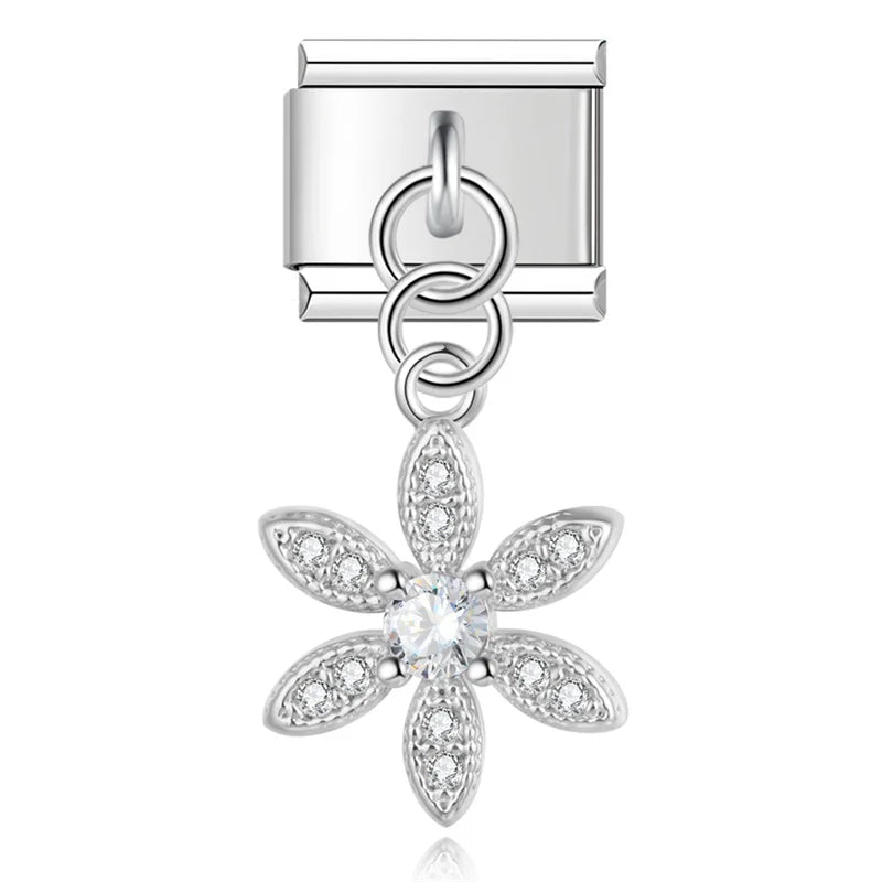 Enchanted Bloom & Whimsy Charms - Cacilia Sauer - Italian Charm Bracelet - custom jewelry - vintage jewelry - charms and pendants
