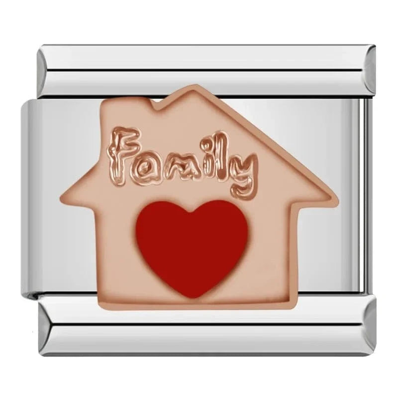 Family - Cacilia Sauer - Italian Charm Bracelet - custom jewelry - vintage jewelry - charms and pendants