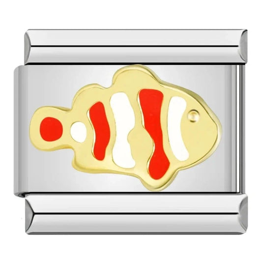 Fish - Cacilia Sauer - Italian Charm Bracelet - custom jewelry - vintage jewelry - charms and pendants