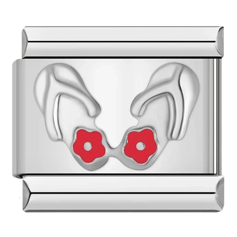 Flip - Flops - Cacilia Sauer - Italian Charm Bracelet - custom jewelry - vintage jewelry - charms and pendants