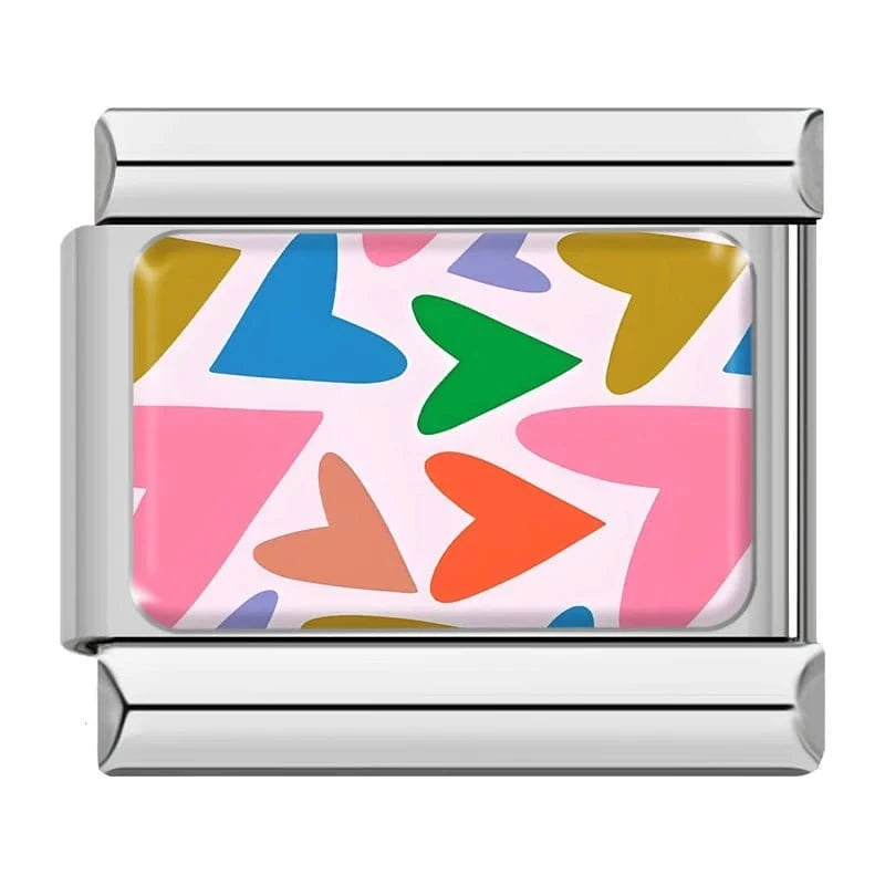 Floral Charms - Cacilia Sauer - Italian Charm Bracelet - custom jewelry - vintage jewelry - charms and pendants