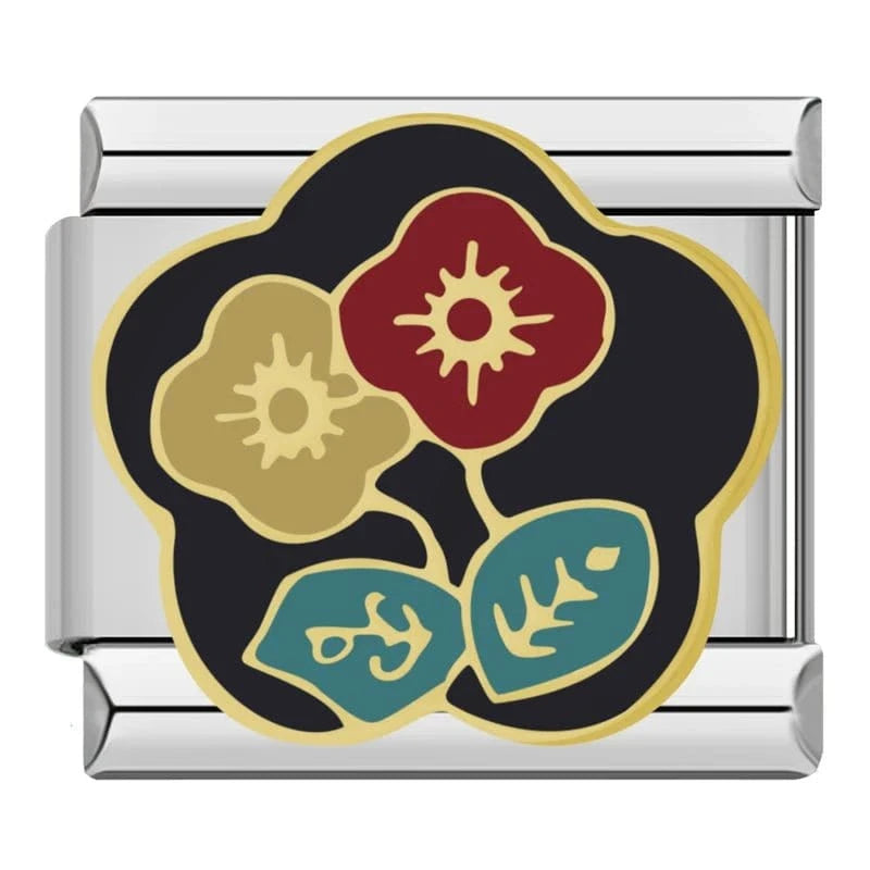 Flowers - Cacilia Sauer - Italian Charm Bracelet - custom jewelry - vintage jewelry - charms and pendants