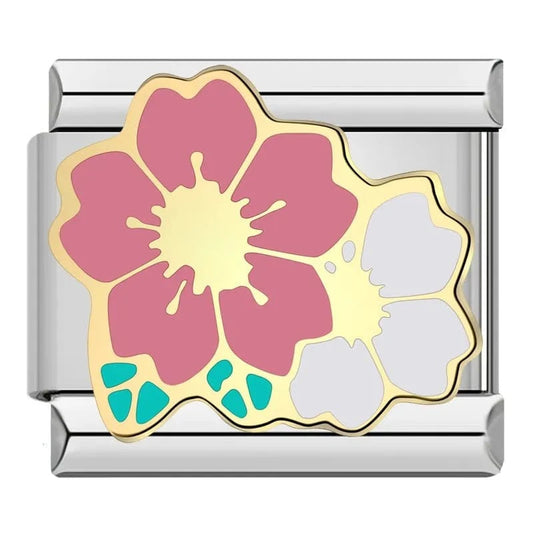 Flowers - Cacilia Sauer - Italian Charm Bracelet - custom jewelry - vintage jewelry - charms and pendants