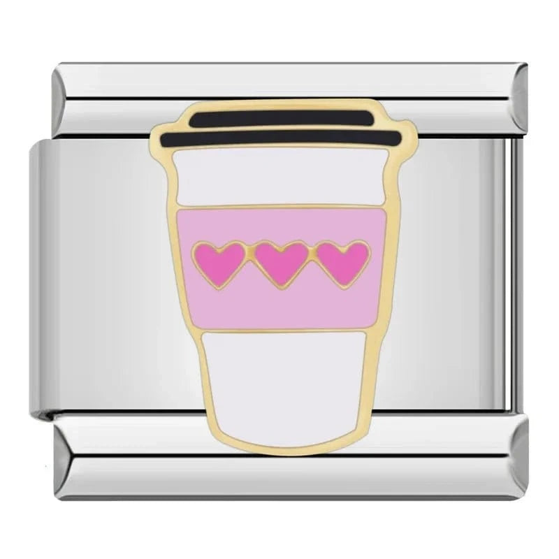 Coffee Cup with Hearts