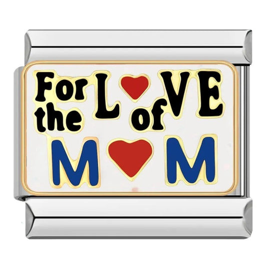 For The Love Of Mom - Cacilia Sauer - Italian Charm Bracelet - custom jewelry - vintage jewelry - charms and pendants