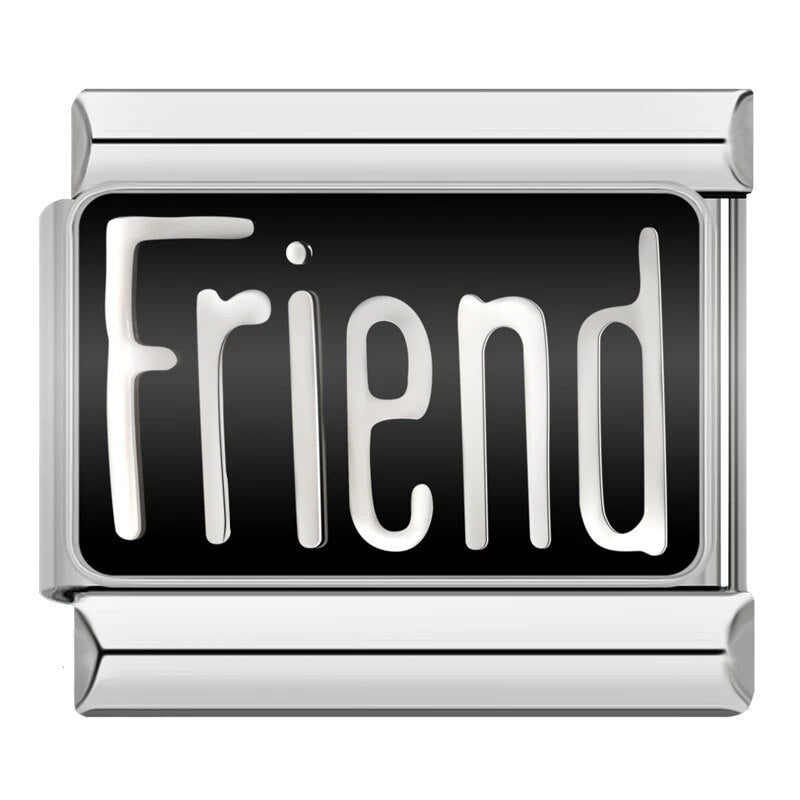 Friend - Cacilia Sauer - Italian Charm Bracelet - custom jewelry - vintage jewelry - charms and pendants