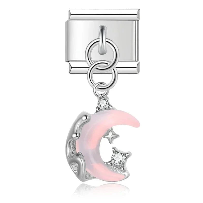 Galaxy Theme - Cacilia Sauer - Italian Charm Bracelet - custom jewelry - vintage jewelry - charms and pendants