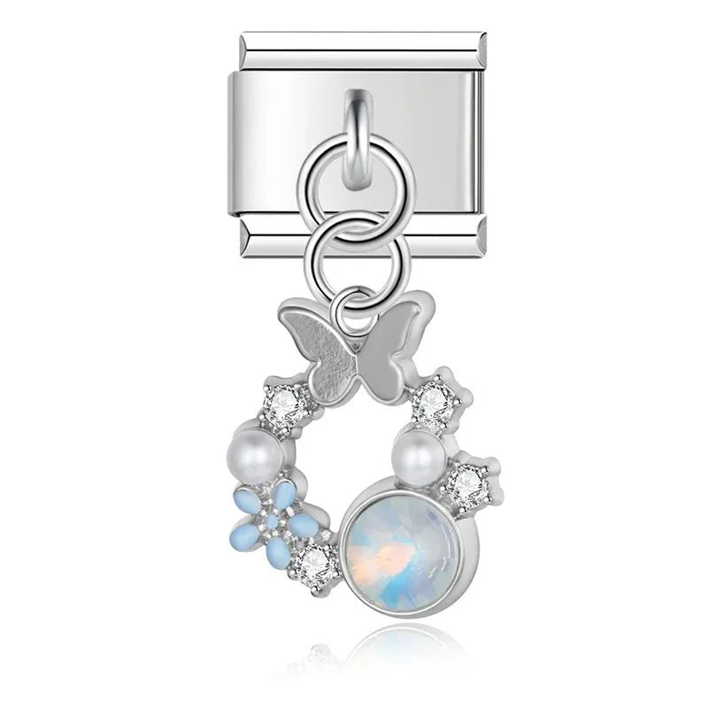 Galaxy Theme - Cacilia Sauer - Italian Charm Bracelet - custom jewelry - vintage jewelry - charms and pendants