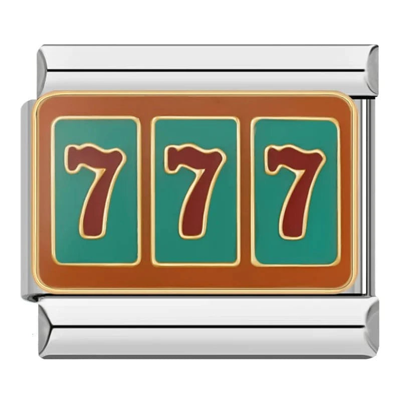 Gambling Charms - Cacilia Sauer - Italian Charm Bracelet - custom jewelry - vintage jewelry - charms and pendants