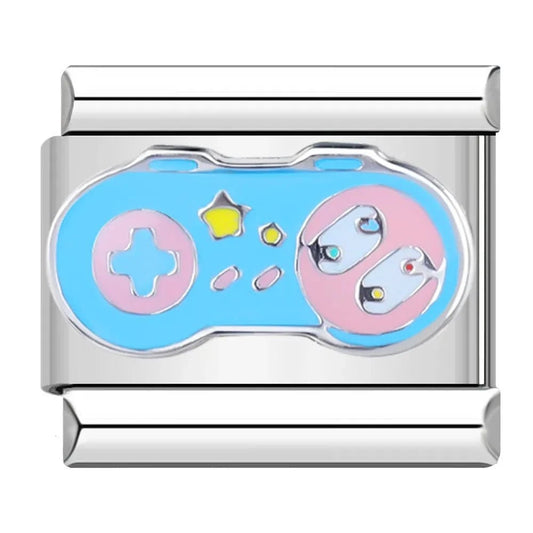 Game Controller - Cacilia Sauer - Italian Charm Bracelet - custom jewelry - vintage jewelry - charms and pendants