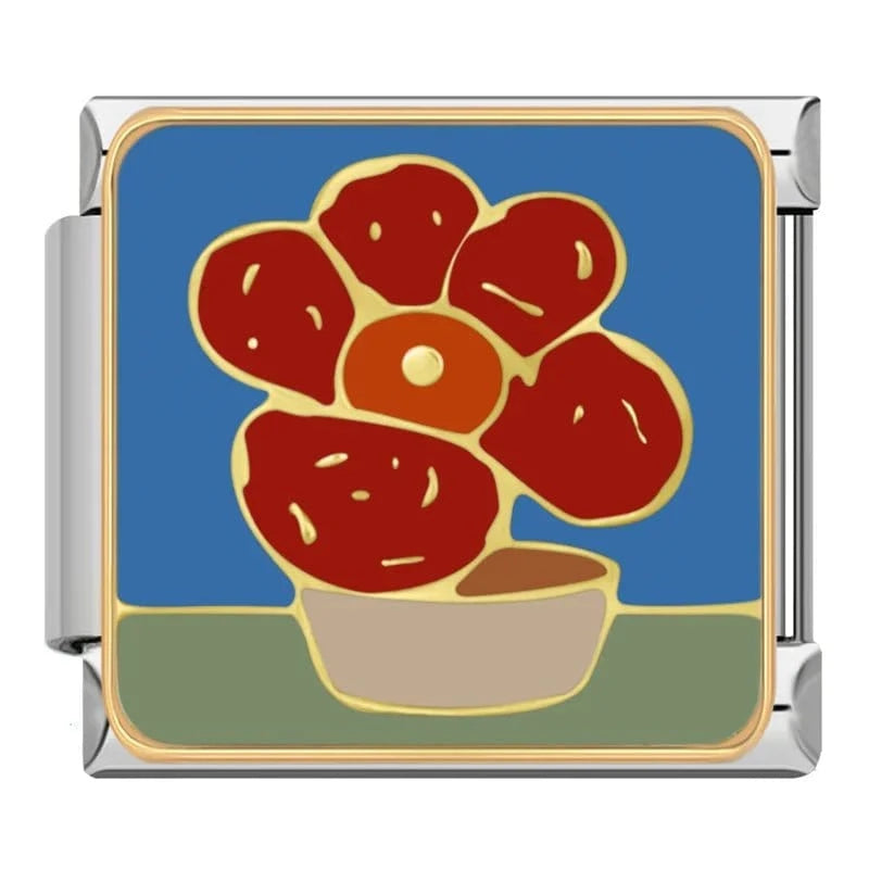 Potted Red Flowers