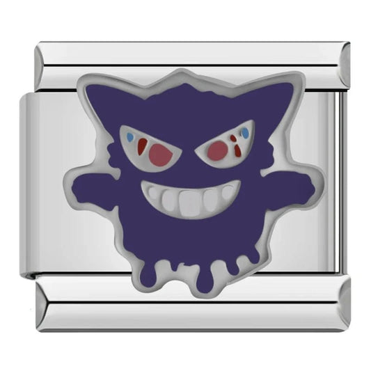 Gengar Pokemon - Cacilia Sauer - Italian Charm Bracelet - custom jewelry - vintage jewelry - charms and pendants