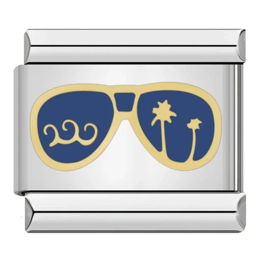 Glass - Cacilia Sauer - Italian Charm Bracelet - custom jewelry - vintage jewelry - charms and pendants