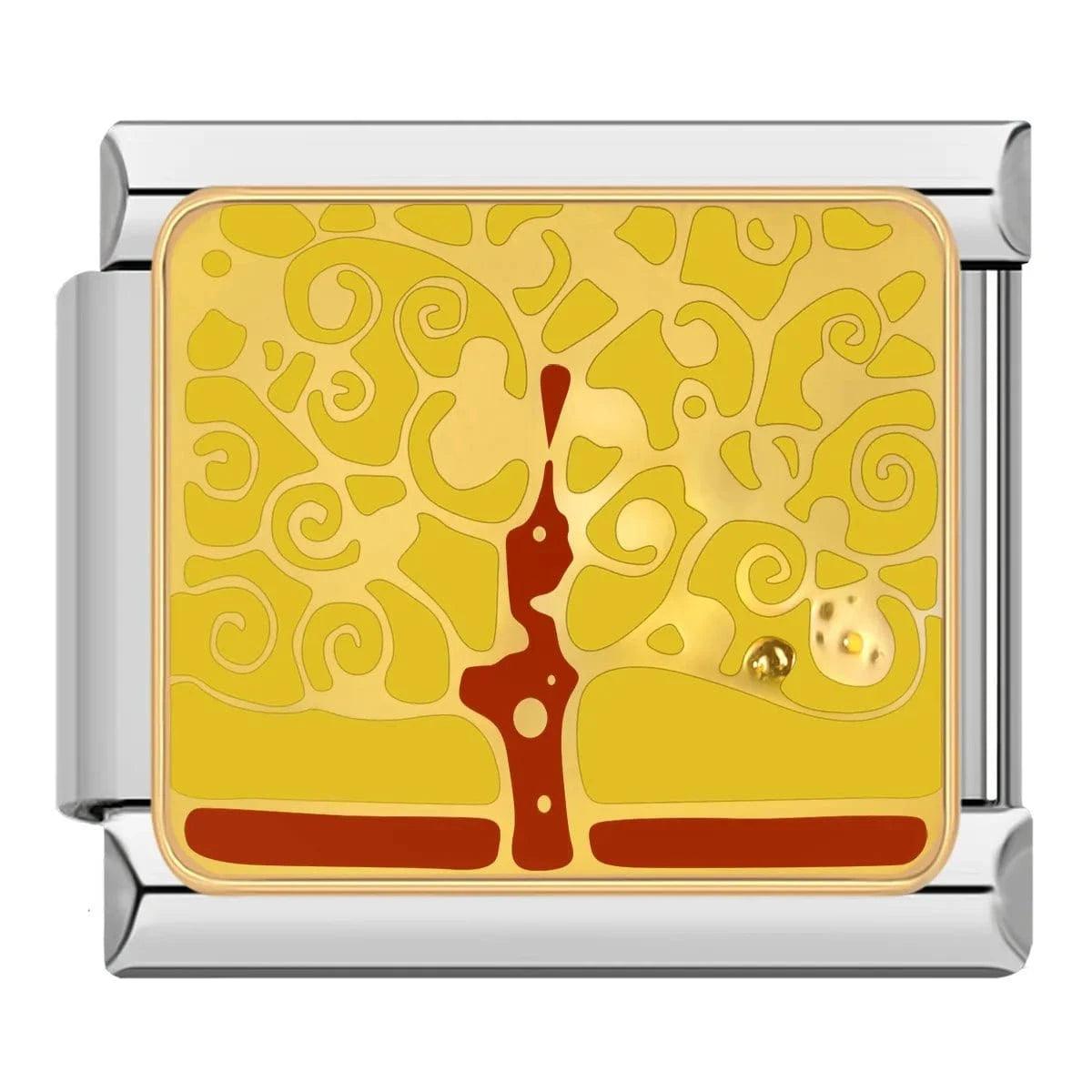 Golden Tree - Cacilia Sauer - Italian Charm Bracelet - custom jewelry - vintage jewelry - charms and pendants