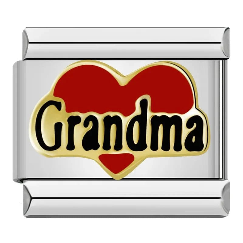 Grandma - Cacilia Sauer - Italian Charm Bracelet - custom jewelry - vintage jewelry - charms and pendants